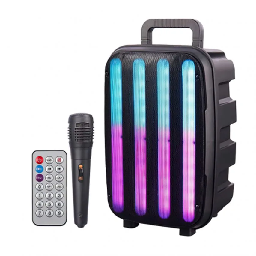 Портативна колонка 15W Bluetooth 3600mAh 203мм Чорна