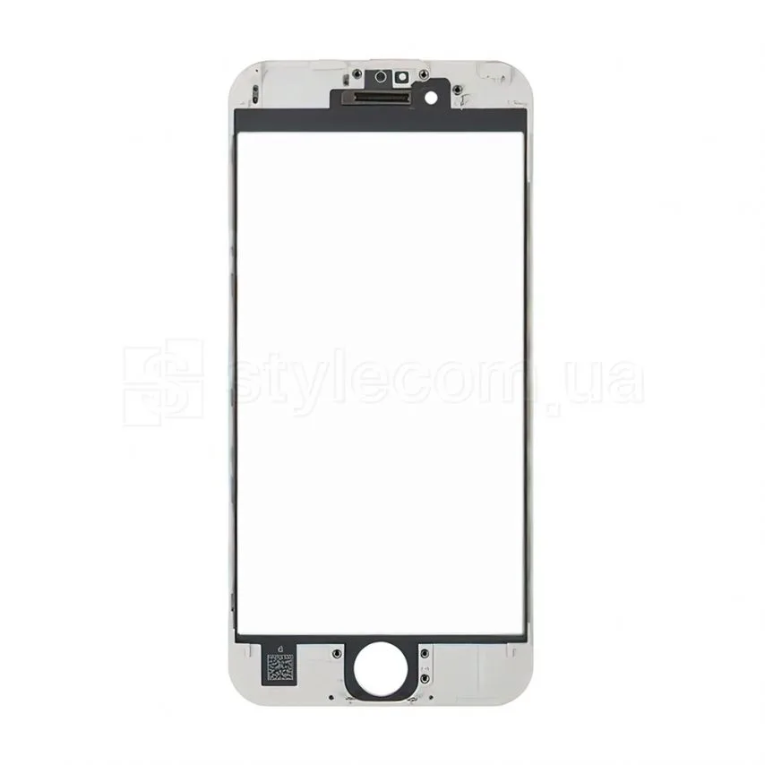 Скло для переклеювання з рамкою та OCA-плівкою 6s Біле Original Quality