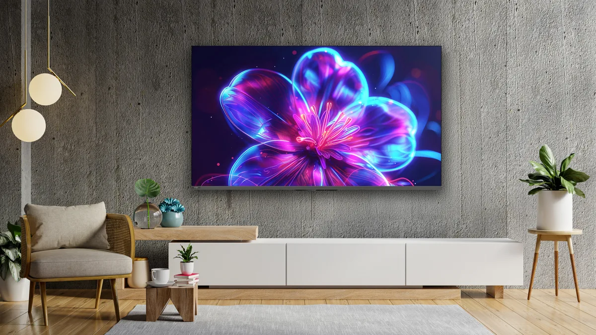 Телевізор ERGO QD-Mini LED 55 дюймів Титановий 4K