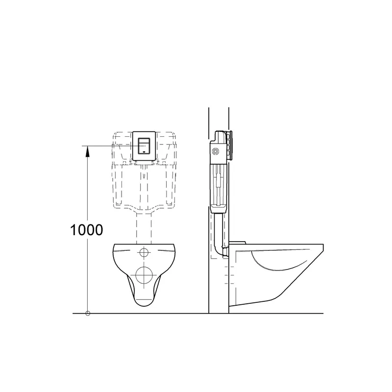 Комплект Grohe Унітаз підвісний кераміка 485х360х365 мм Білий