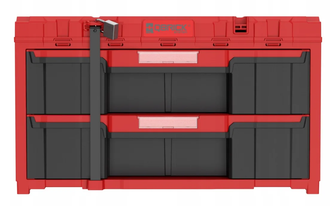 Ящик для інструментів Qbrick пластик 587х380х340 мм червоний