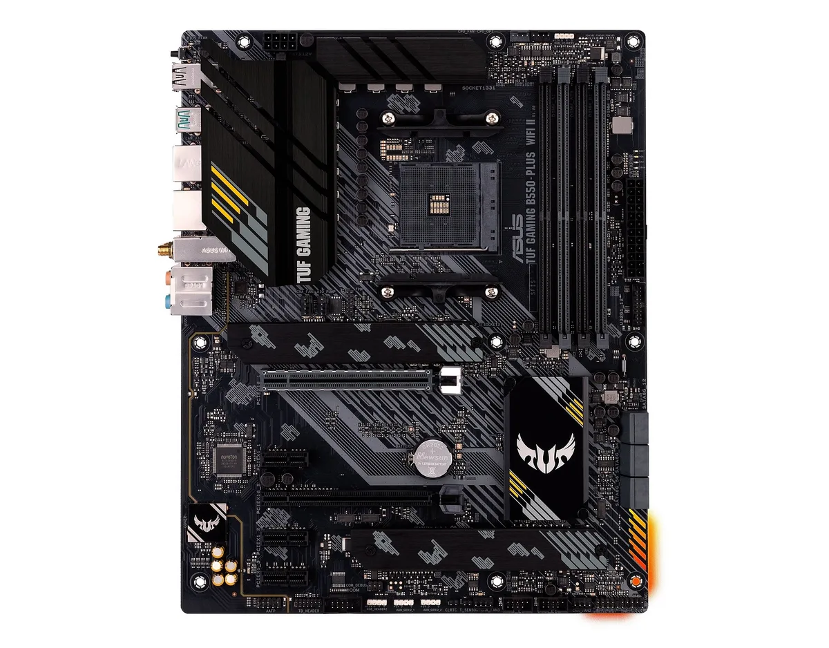 Материнская плата ASUS TUF GAMING B550-PLUS WIFI II sAM4 B550 4xDDR4 M.2 HDMI DP Wi-Fi BT ATX