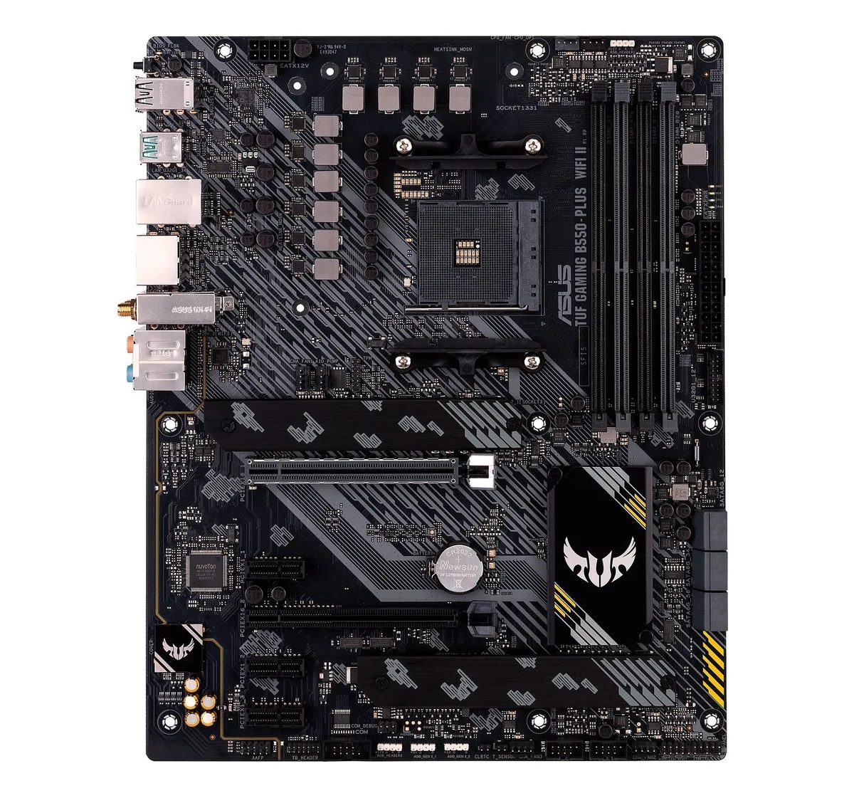 Материнская плата ASUS TUF GAMING B550-PLUS WIFI II sAM4 B550 4xDDR4 M.2 HDMI DP Wi-Fi BT ATX