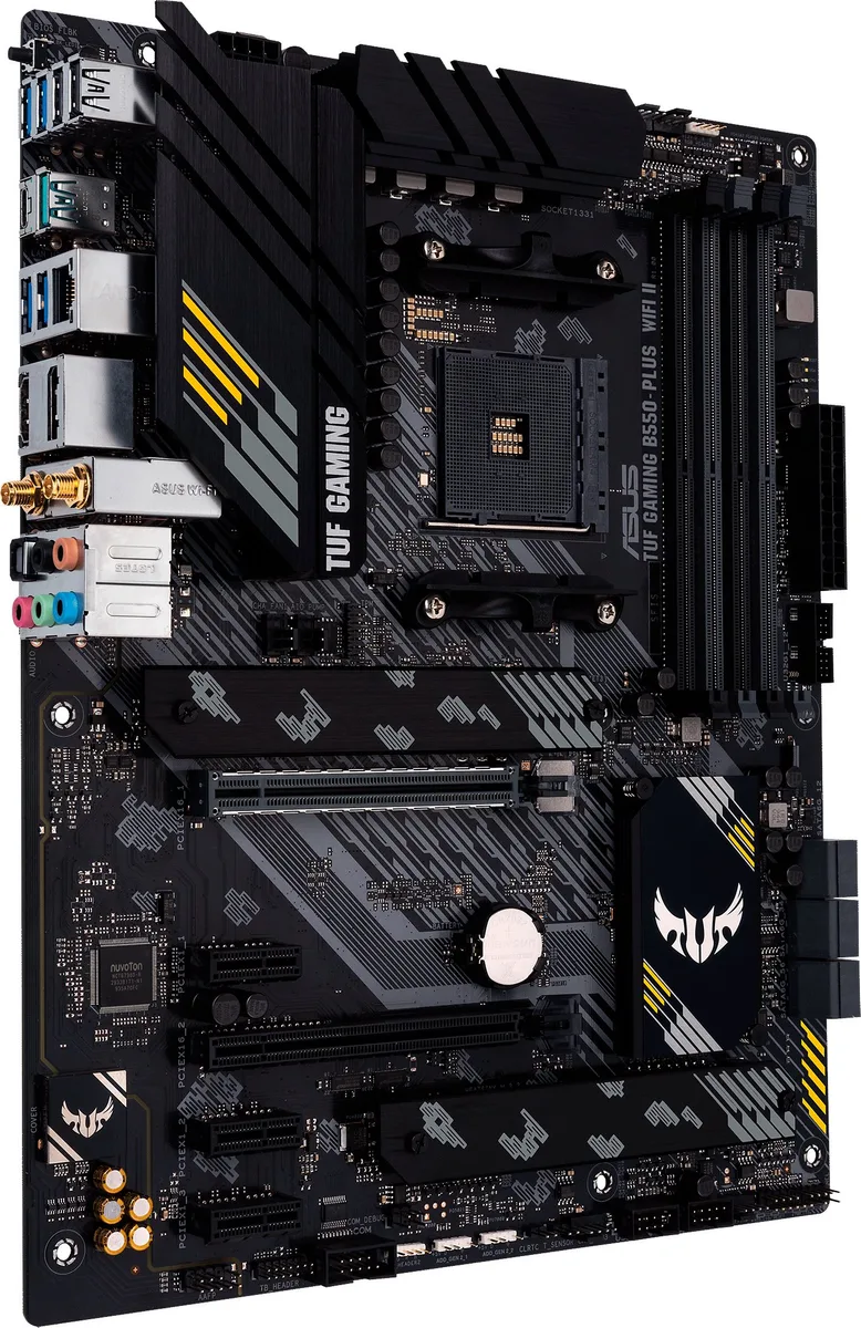 Материнская плата ASUS TUF GAMING B550-PLUS WIFI II sAM4 B550 4xDDR4 M.2 HDMI DP Wi-Fi BT ATX