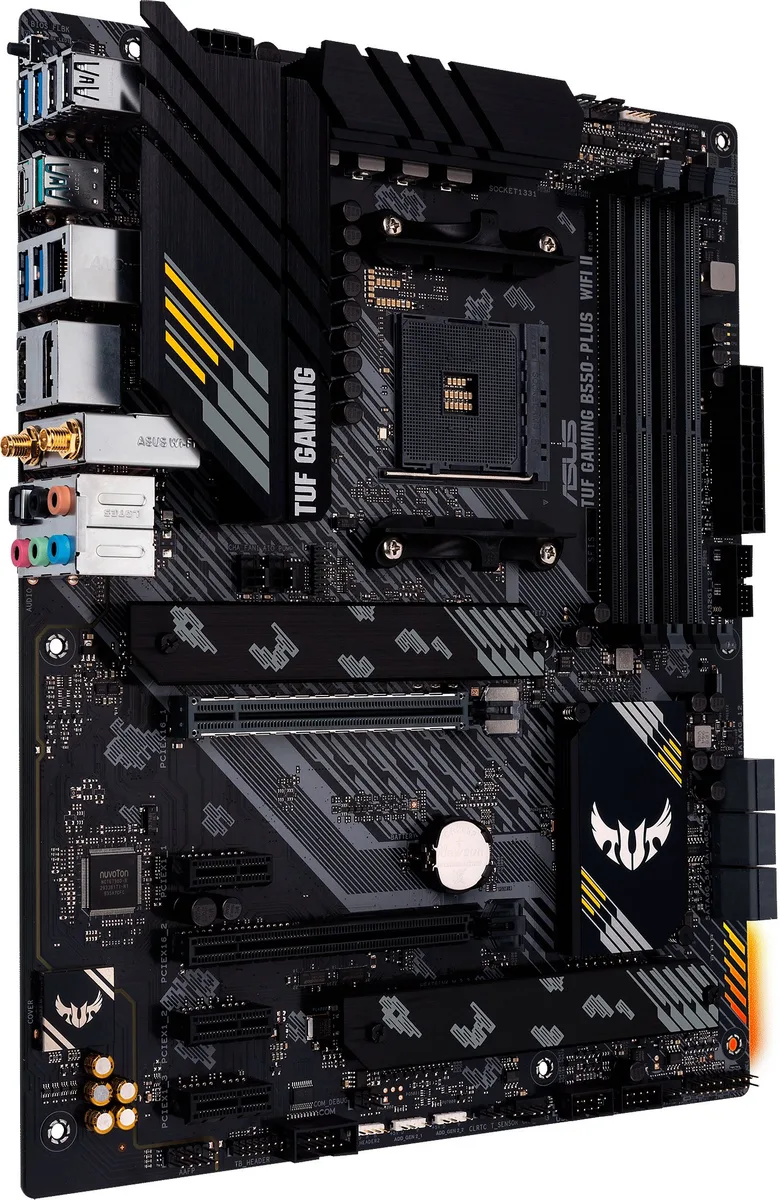 Материнская плата ASUS TUF GAMING B550-PLUS WIFI II sAM4 B550 4xDDR4 M.2 HDMI DP Wi-Fi BT ATX