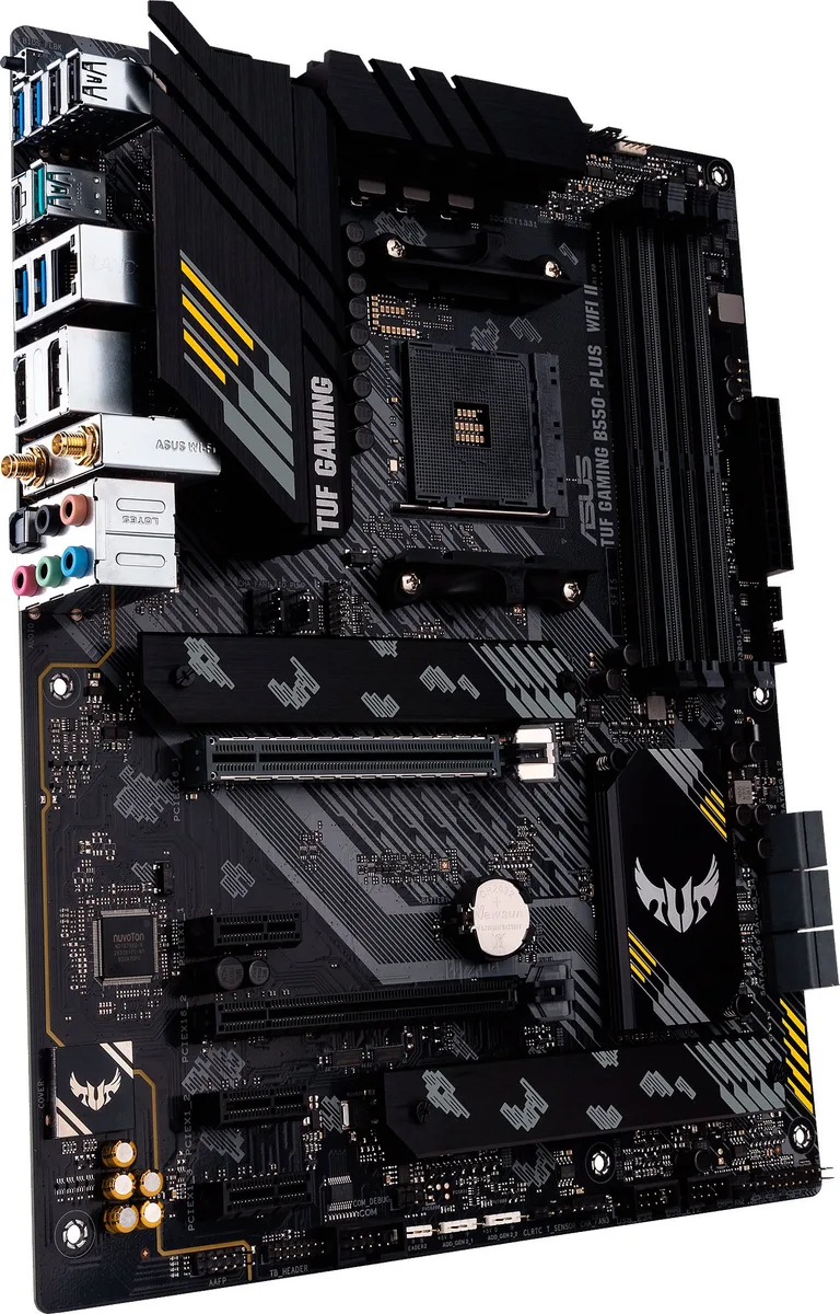 Материнская плата ASUS TUF GAMING B550-PLUS WIFI II sAM4 B550 4xDDR4 M.2 HDMI DP Wi-Fi BT ATX