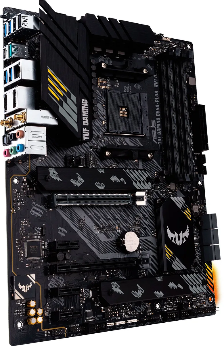 Материнская плата ASUS TUF GAMING B550-PLUS WIFI II sAM4 B550 4xDDR4 M.2 HDMI DP Wi-Fi BT ATX