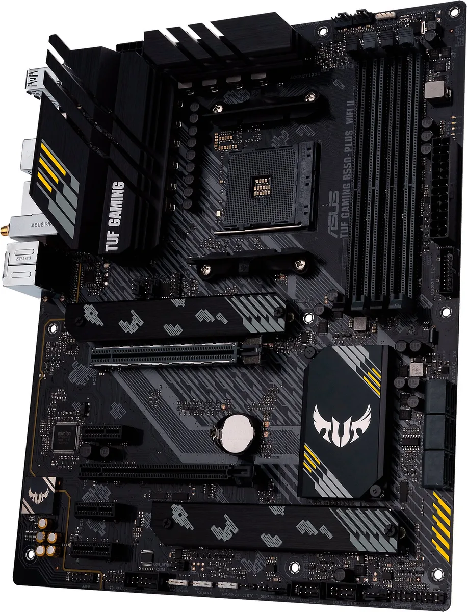 Материнская плата ASUS TUF GAMING B550-PLUS WIFI II sAM4 B550 4xDDR4 M.2 HDMI DP Wi-Fi BT ATX