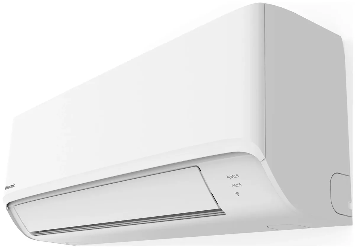 Кондиционер Panasonic Compact Premium для помещений до 70 м2, инверторный, мощность 24000 BTU (71 кВт), класс энергоэффективности A++/A+, работа при температуре до -15°C, с Wi-Fi, хладагент R32, белый цвет