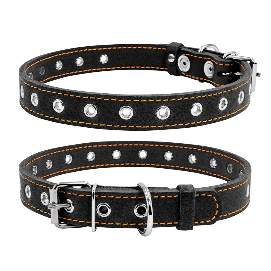 Нашийник шкіряний CoLLaR 20х50 см чорний для собак S