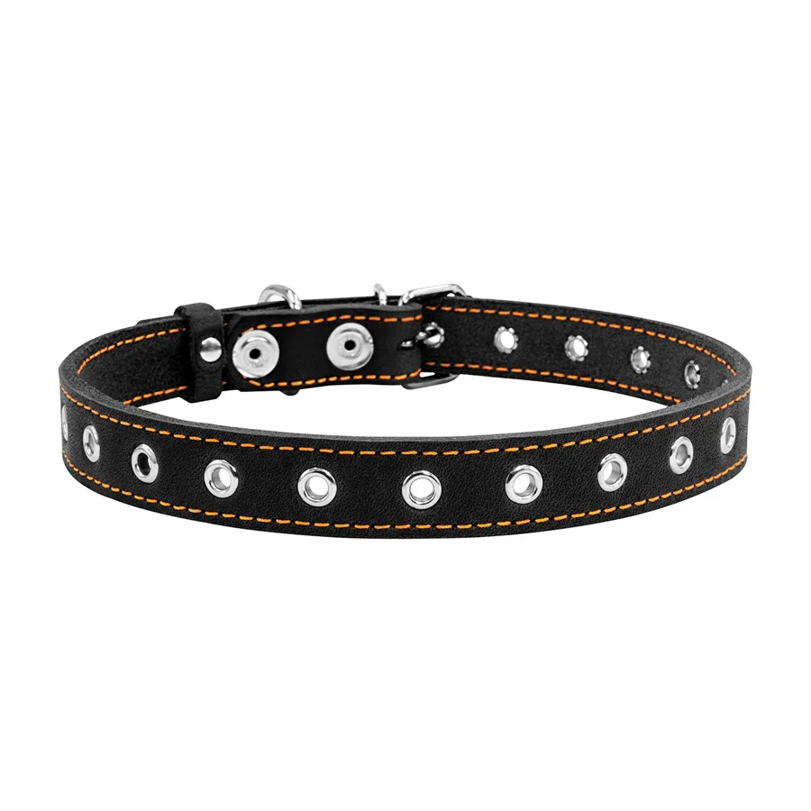 Нашийник шкіряний CoLLaR 20х50 см чорний для собак S