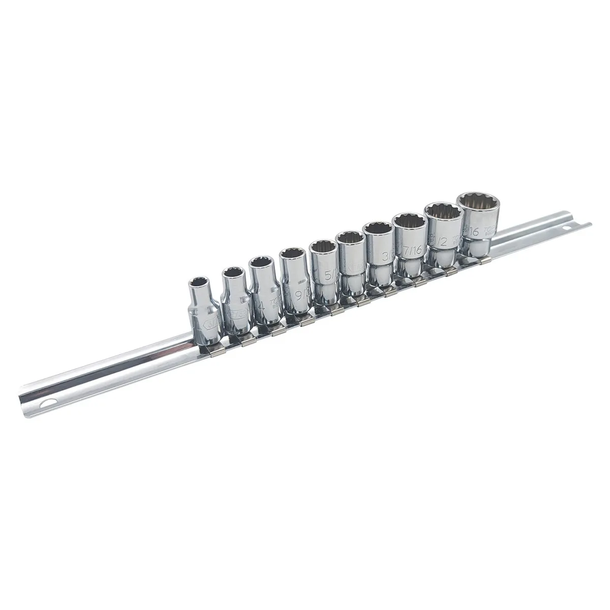Набір торцевих головок 12-гранних 1/4" 10 шт CR-V TOPTUL