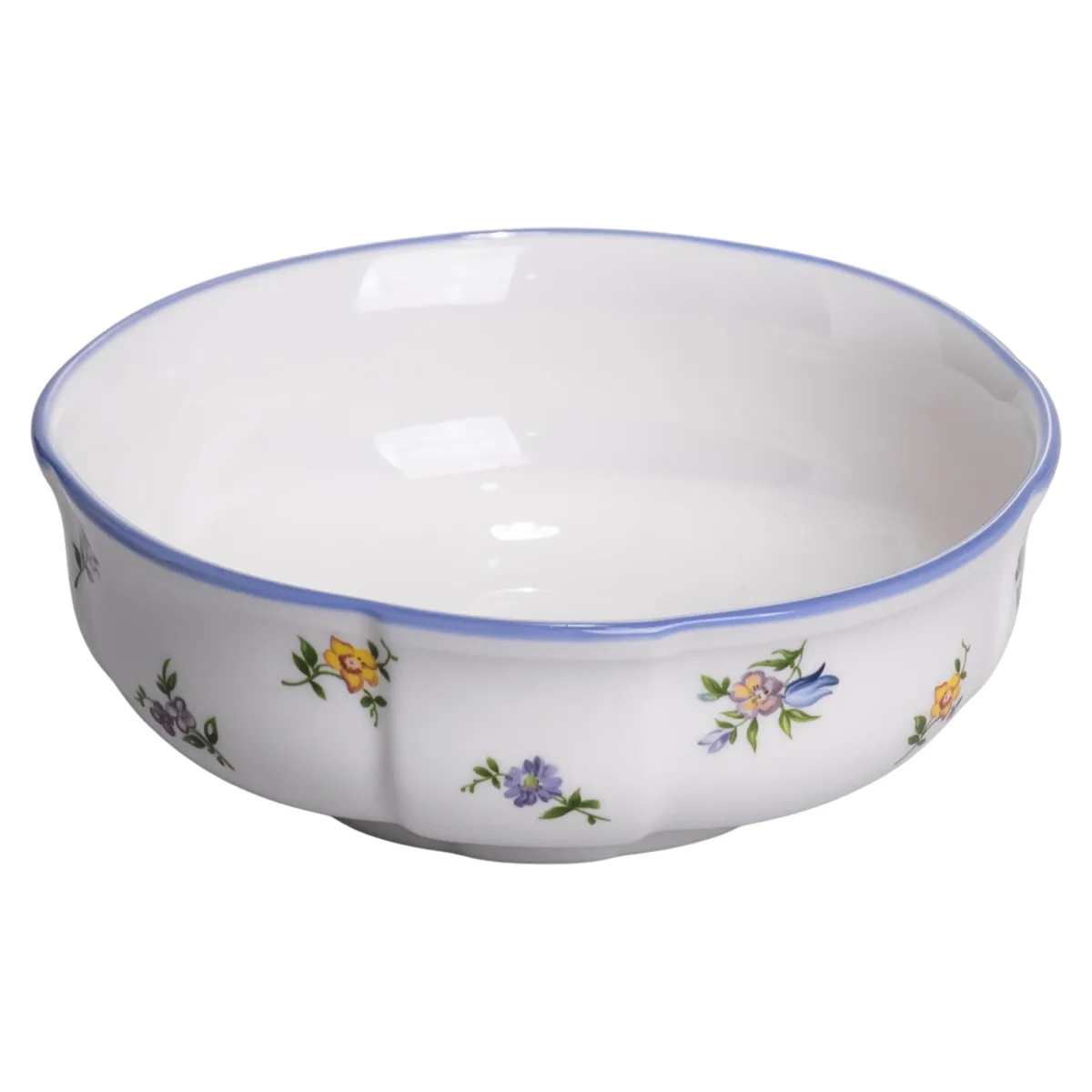 Столовий набір посуду порцеляновий 32 предмети на 6 персон білий Retro Floral