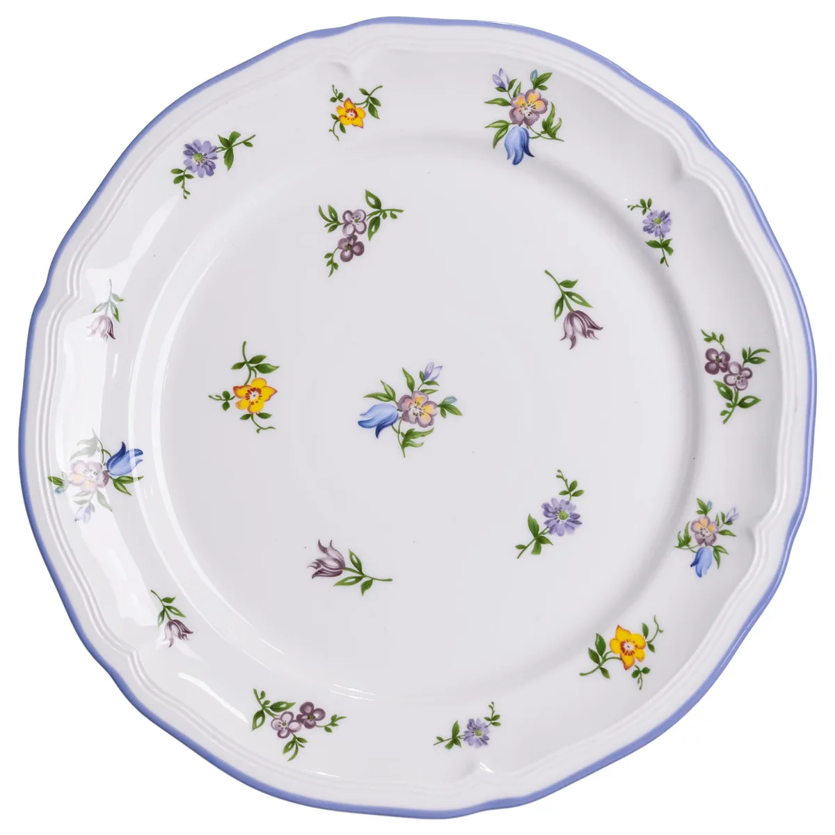 Столовий набір посуду порцеляновий 32 предмети на 6 персон білий Retro Floral