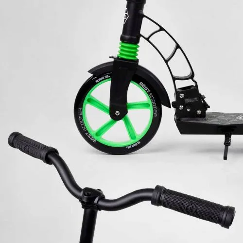 Самокат двухколесный Best Scooter с PU колесами 23 см для детей и подростков.