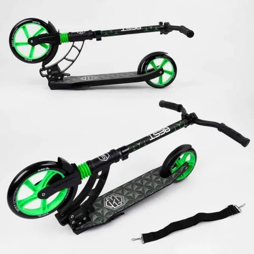 Самокат двухколесный Best Scooter с PU колесами 23 см для детей и подростков.