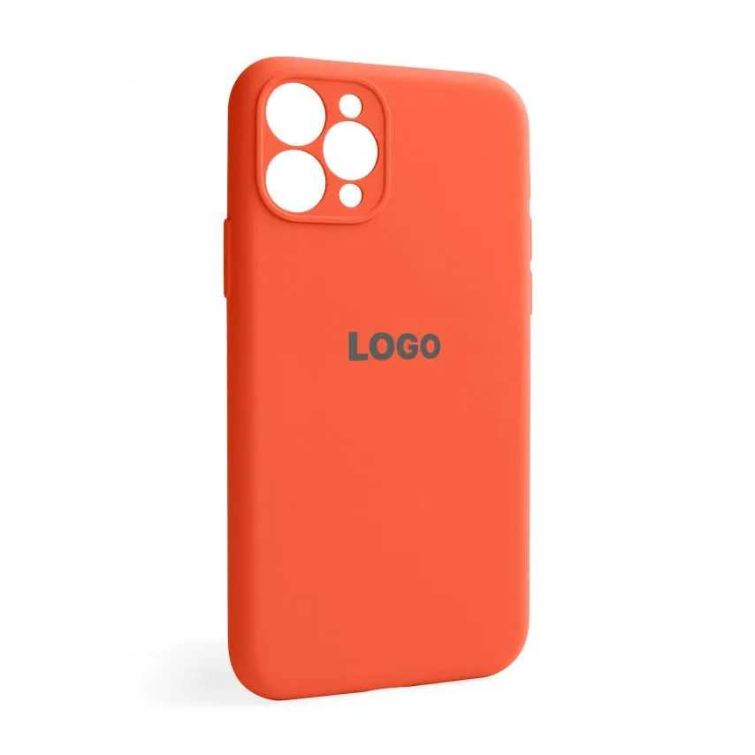 Чохол Silicone Case для Apple iPhone 11 Pro силіконовий закрита камера помаранчевий
