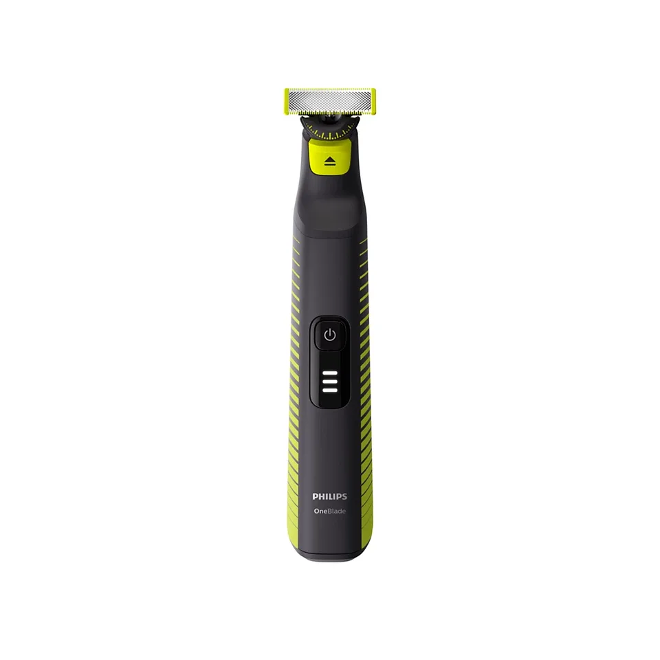 Електрична бритва Philips OneBlade Pro, Li-Ion, для сухого та вологого гоління, з індикатором заряду, чорного кольору.