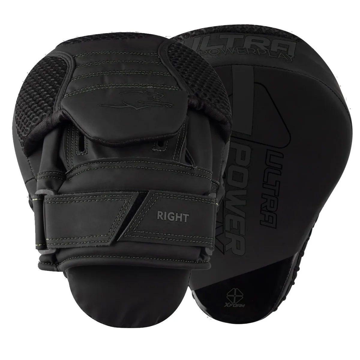 Лапи боксерські Active Point PU 22х19 см Чорні
