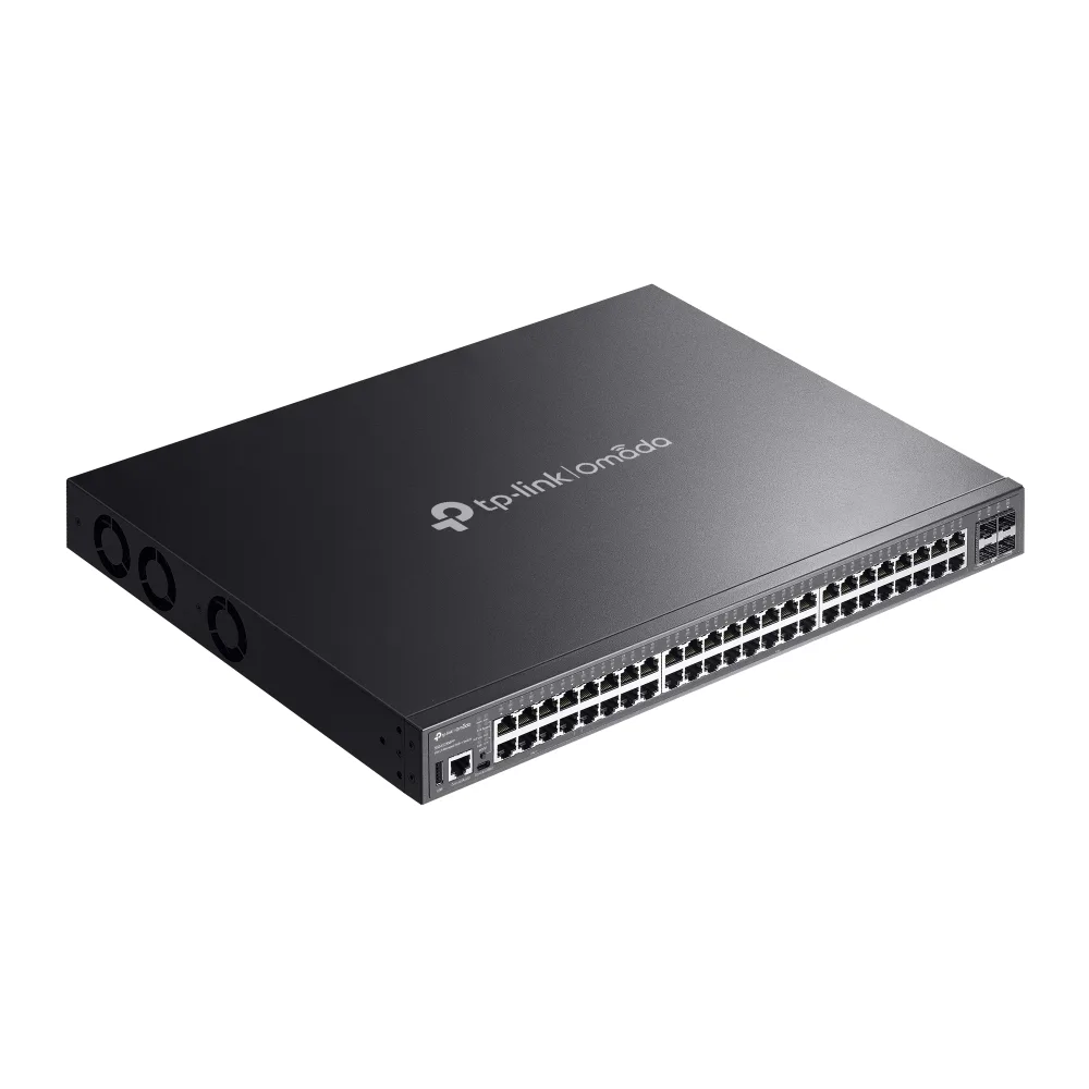 Коммутатор TP-LINK SG5452XMPP 48xGE (48xPoE), 4xSFP+, 770Вт, Управляемый L3