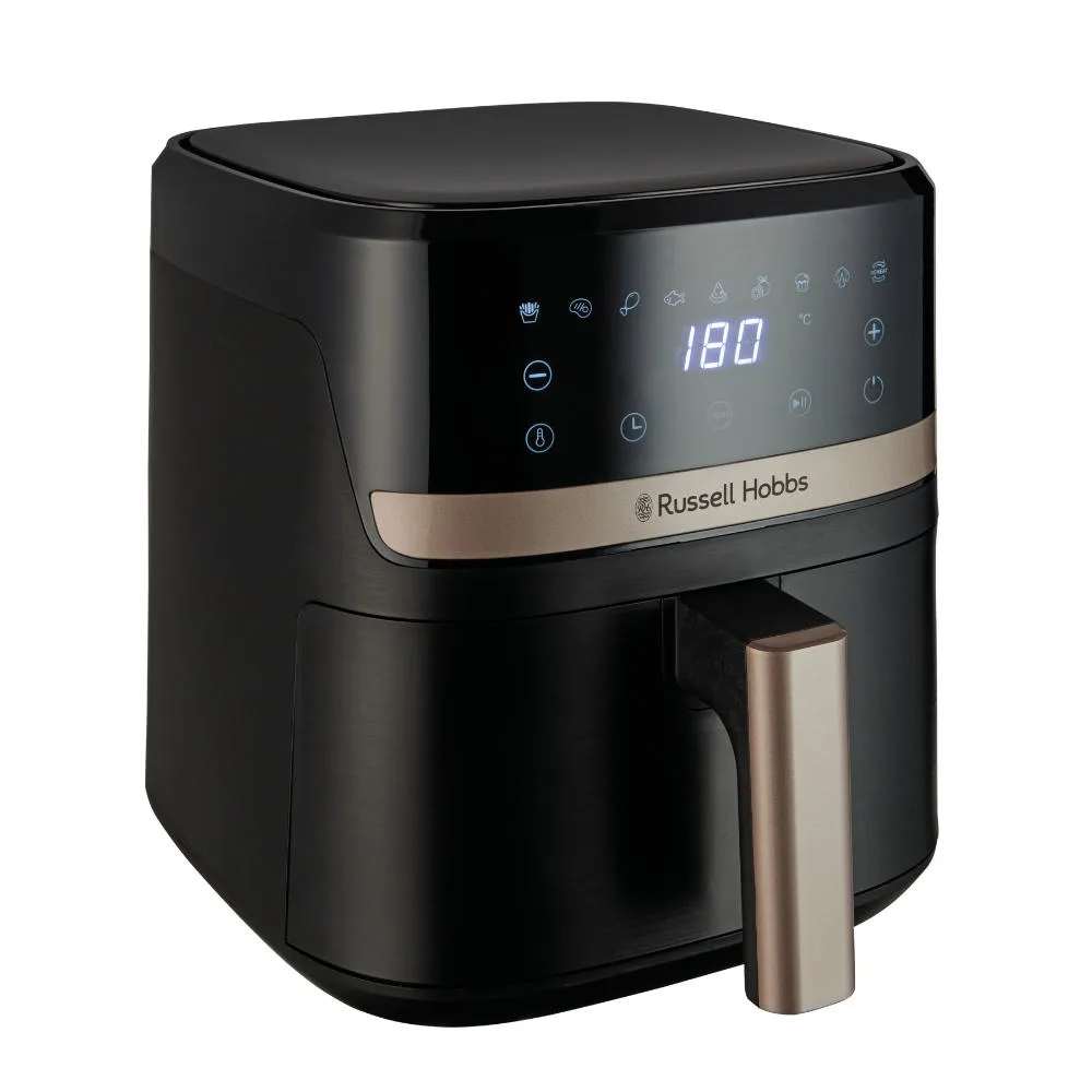 Мультипіч Russell Hobbs SatisFry 1300Вт, ємність 4.3л, сенсорне управління, 9 автоматичних програм, пластиковий корпус, чорного ко