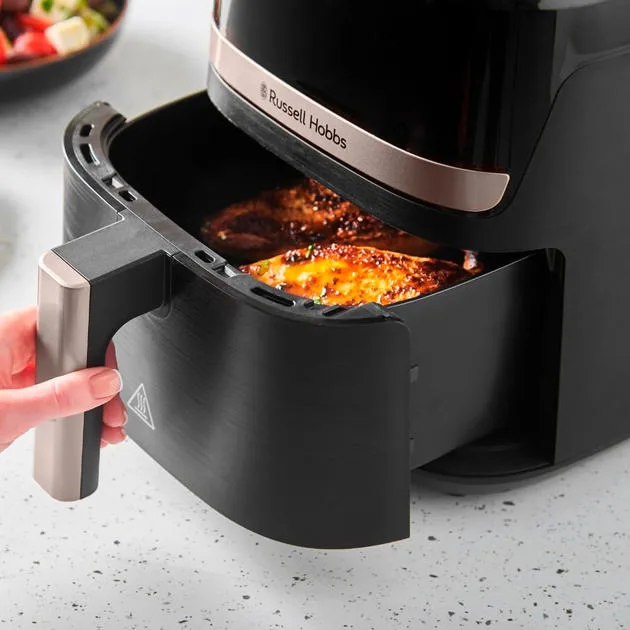 Мультипіч Russell Hobbs SatisFry 1300Вт, ємність 4.3л, сенсорне управління, 9 автоматичних програм, пластиковий корпус, чорного ко