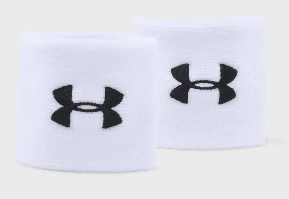 Напульсник Under Armour 96% поліестер 4% еластан UNI білий чоловічий