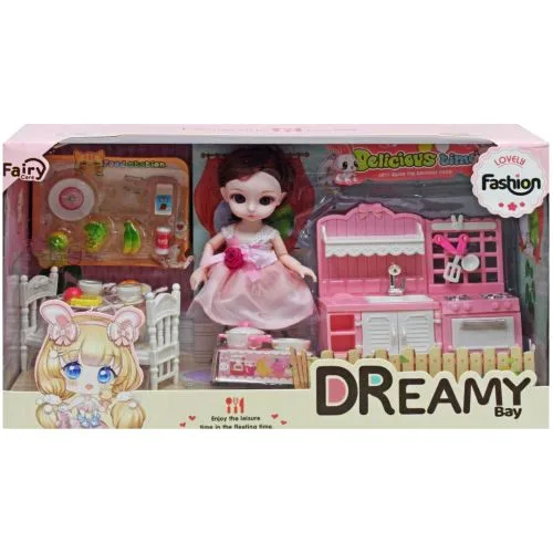 Ляльковий набір MIC Dreamy Bay з кухонними меблями та лялькою 15 см