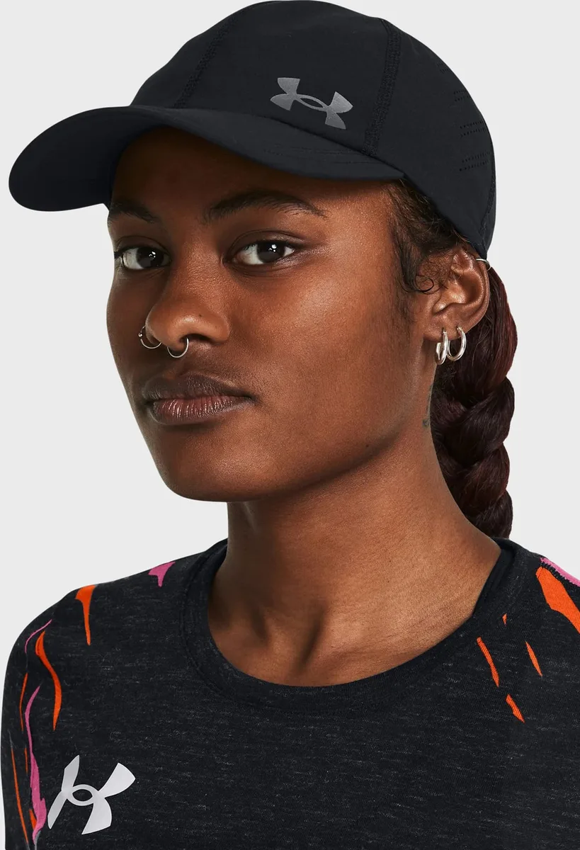 Кепка Under Armour 100 процентов полиэстер One Size черная женская