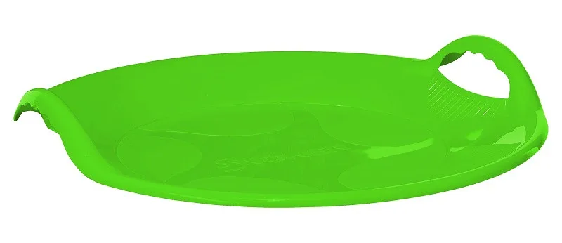 Зимние санки-ледянка пластик 53,8х53,8х10 см салатовый