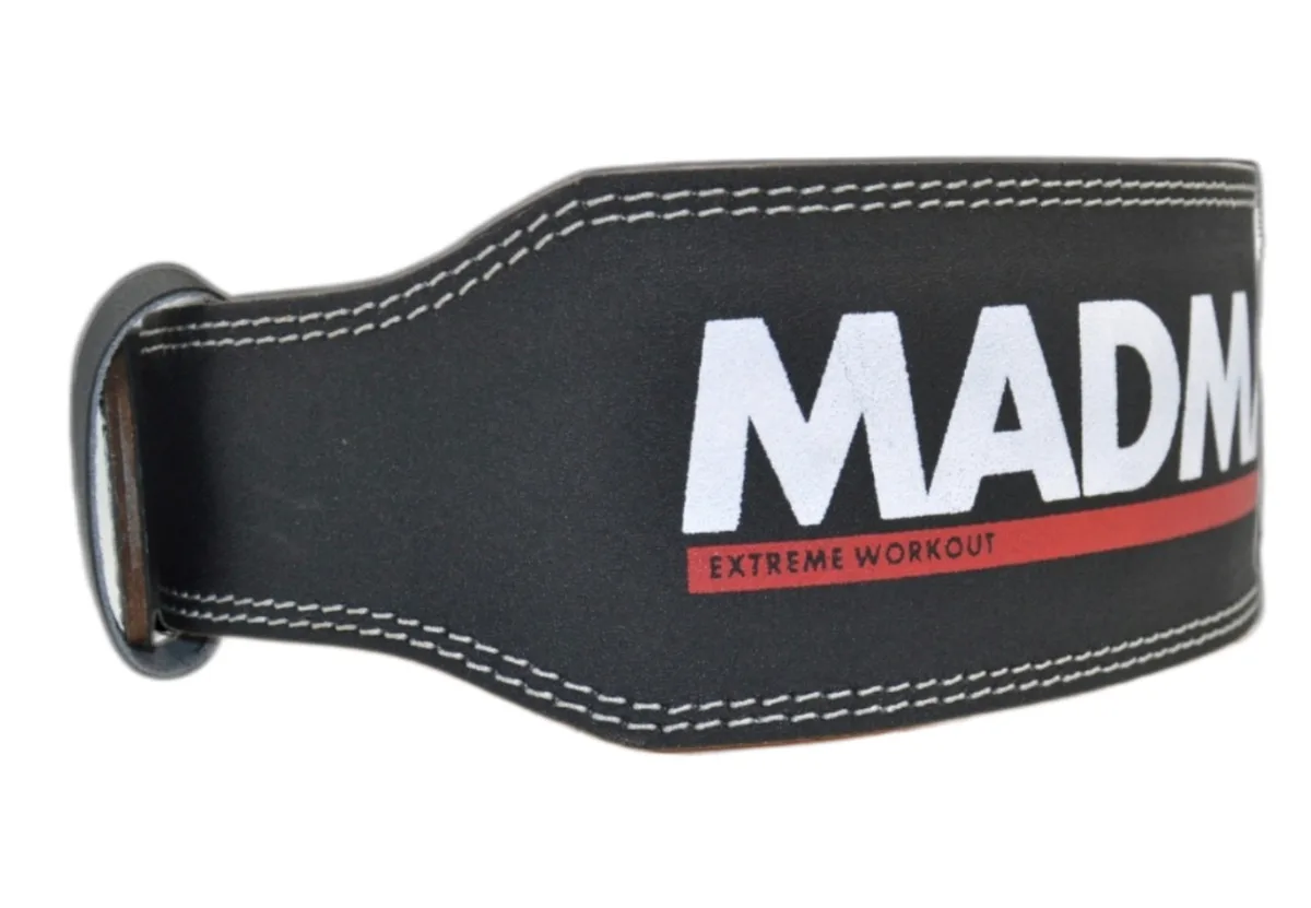 Пояс для важкої атлетики MadMax шкіряний XL чорний