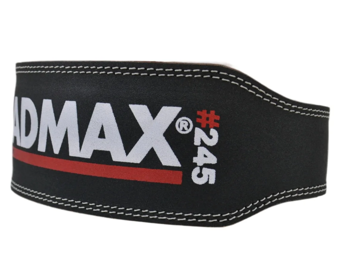 Пояс для важкої атлетики MadMax шкіряний XL чорний