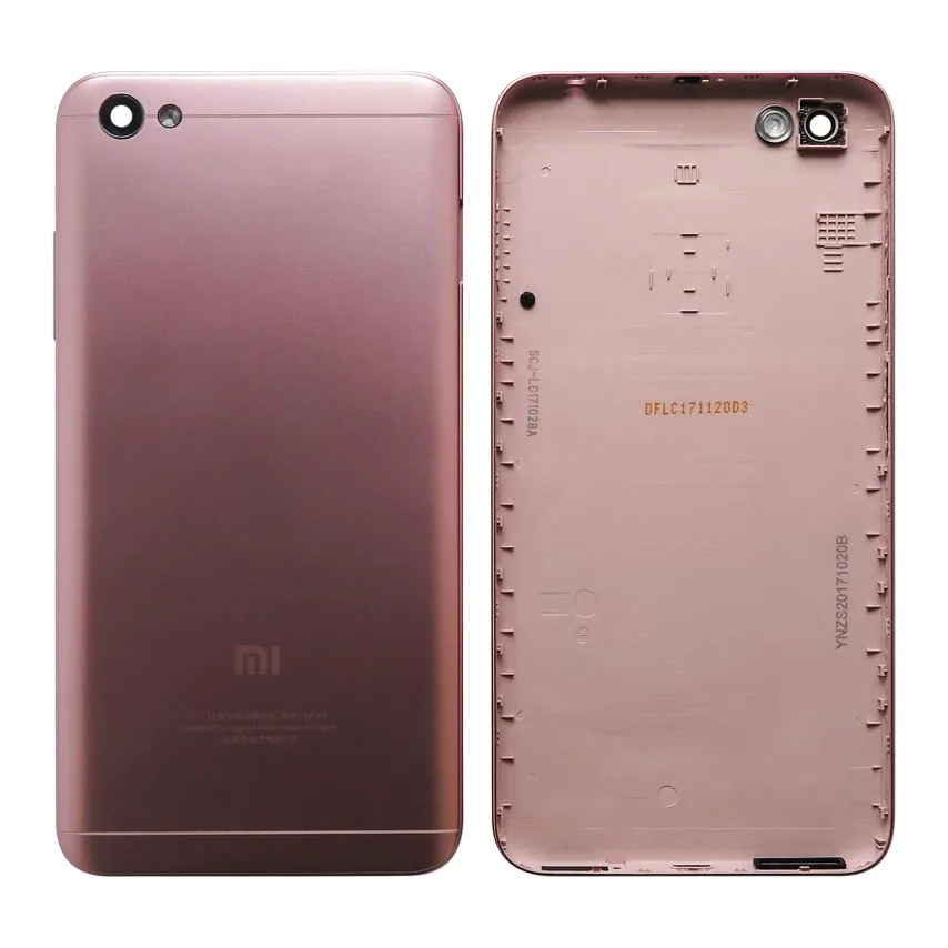 Корпус Xiaomi High Quality зі склом камери 5A рожевий