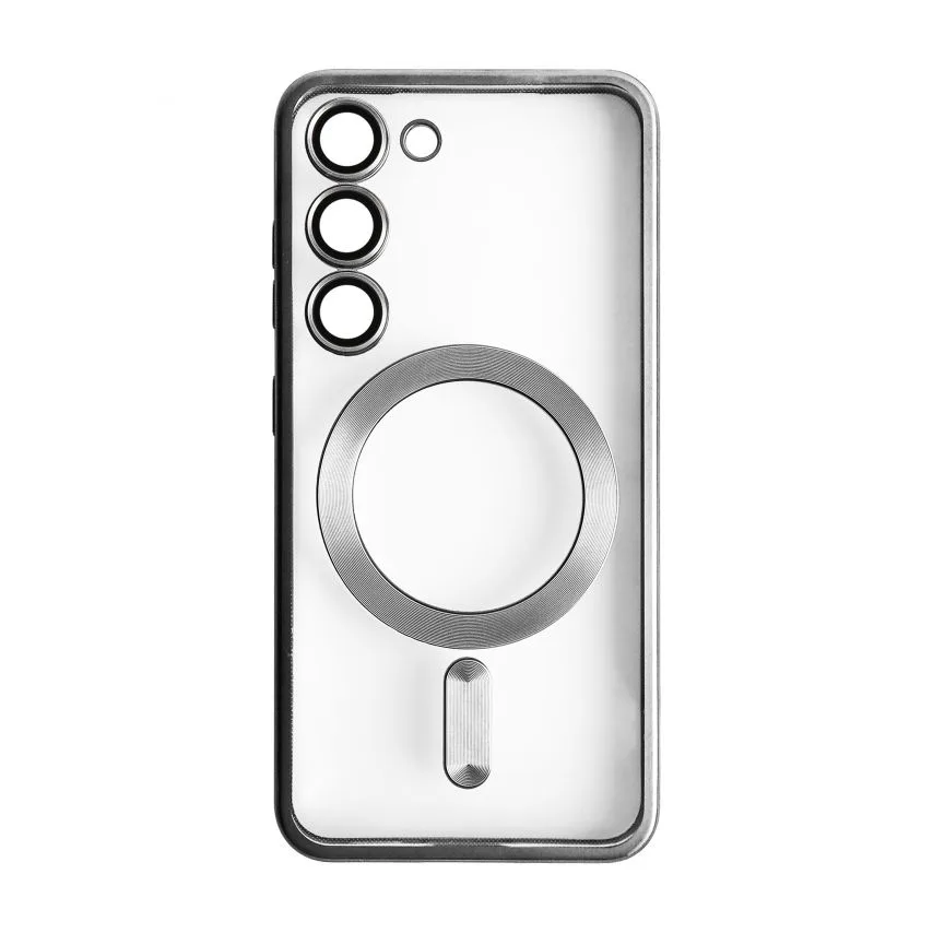 Чохол MagSafe для Samsung пластик силікон срібний