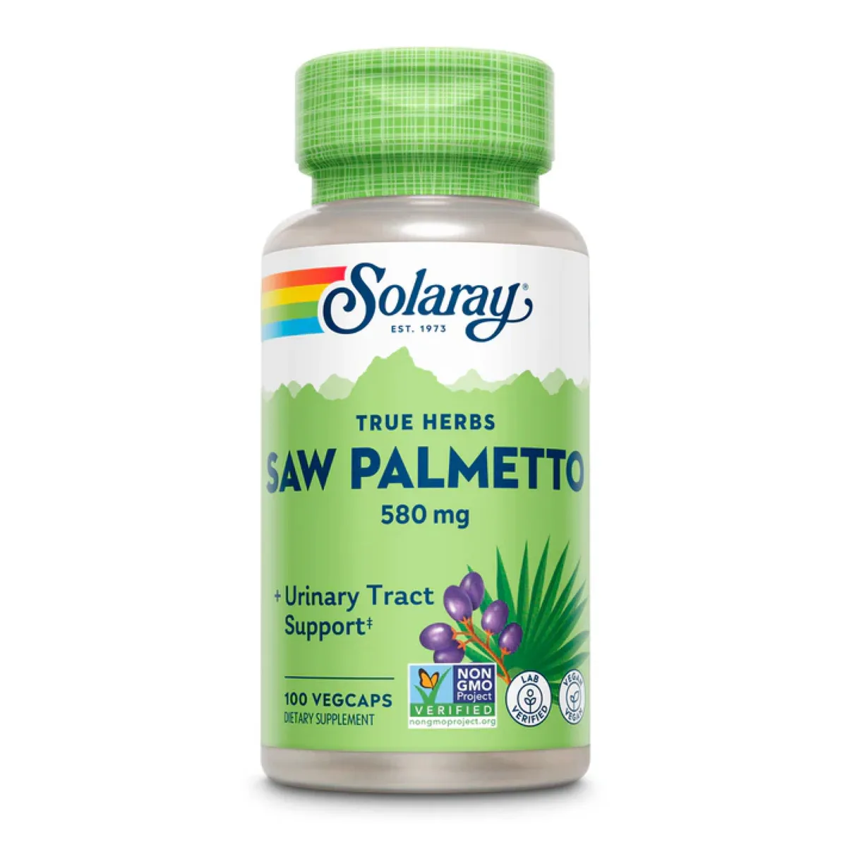 Solaray Saw Palmetto Berry екстракт 580 мг 50 вегетаріанських капсул
