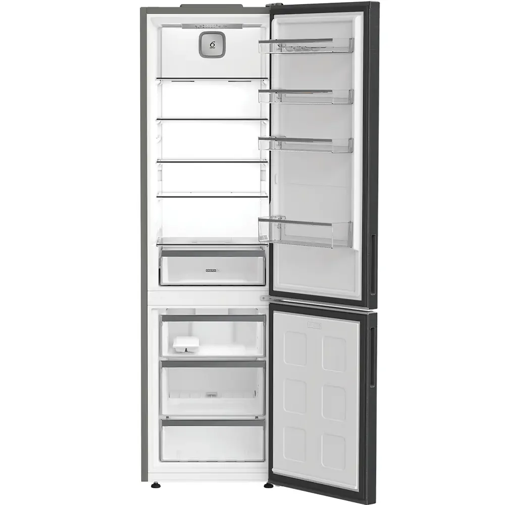 Холодильник Whirlpool з нижнім морозильником, габарити 203.5x60x66.3 см, об'єм холодильного відділу - 231 л, об'єм морозильного ві