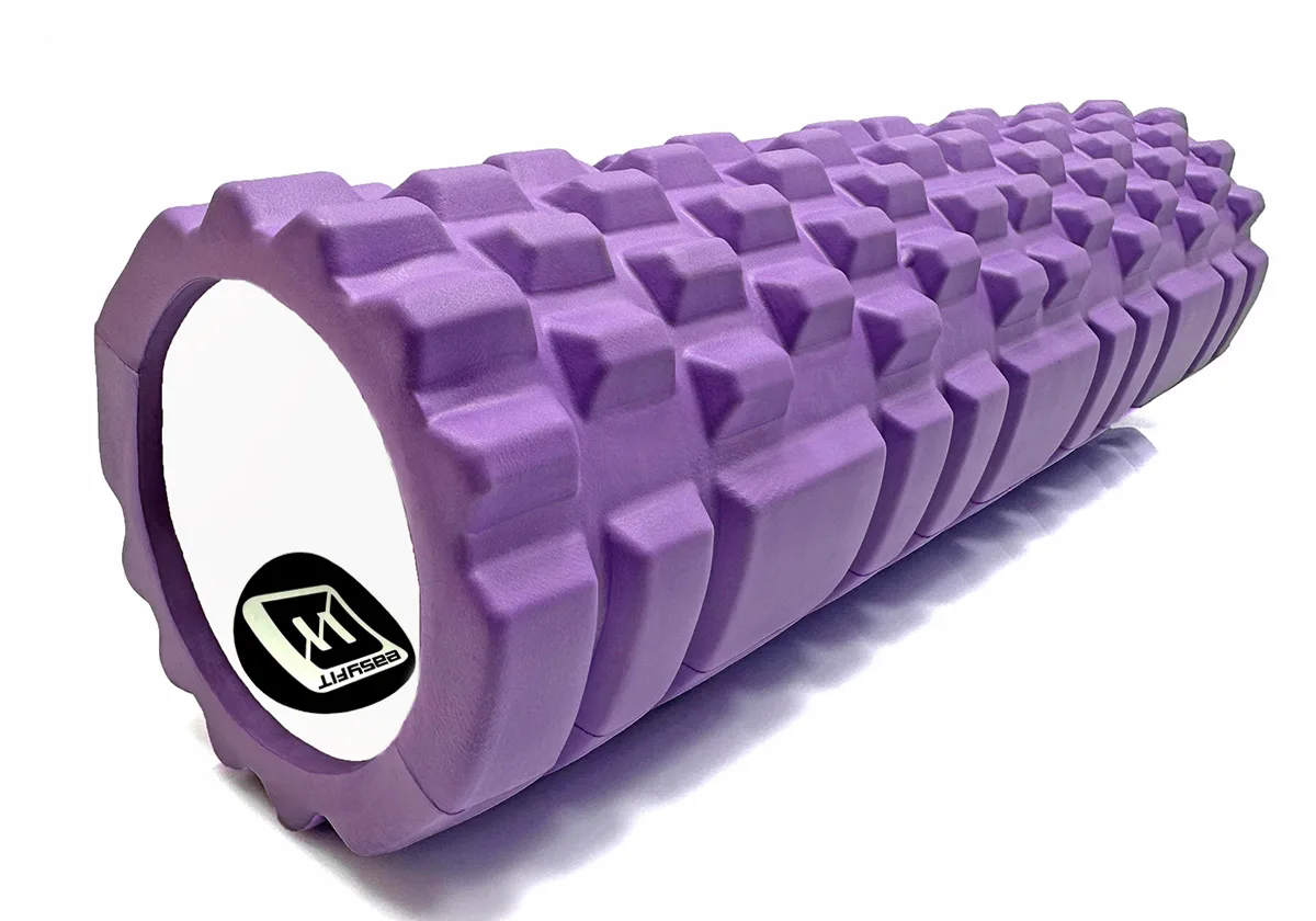 Масажний ролик EasyFit EVA 45 см Фіолетовий