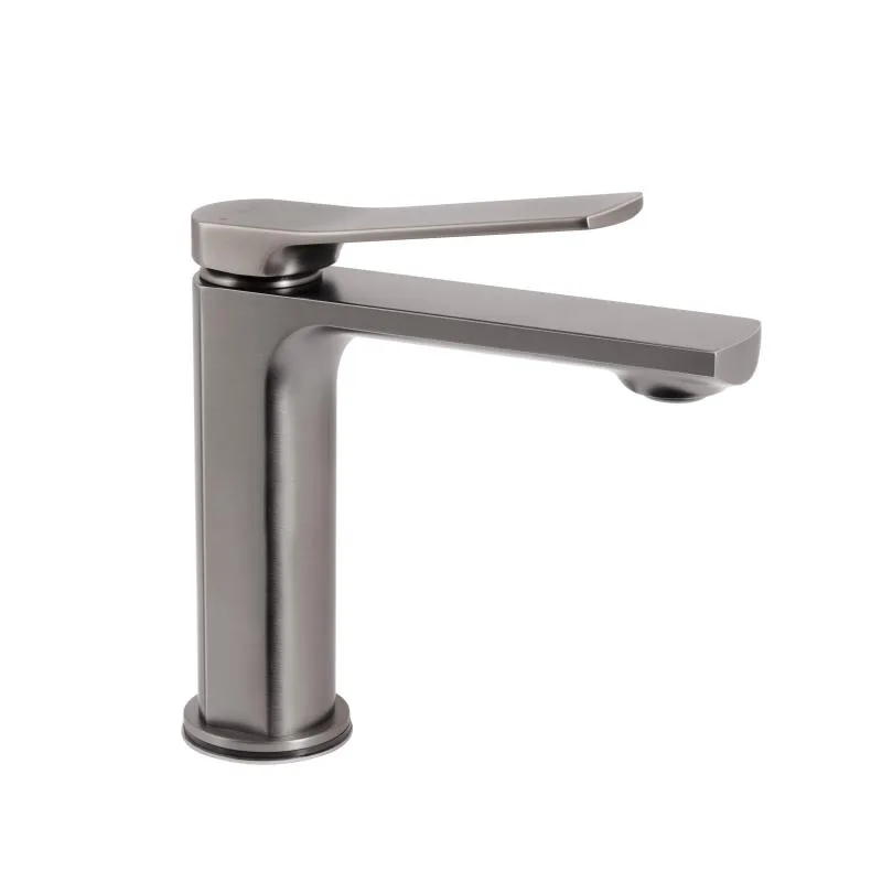 Смеситель для раковины Qtap Slavonice QTSLA270GMB45924 матовая латунь Gunmetal Black PVD 120 мм