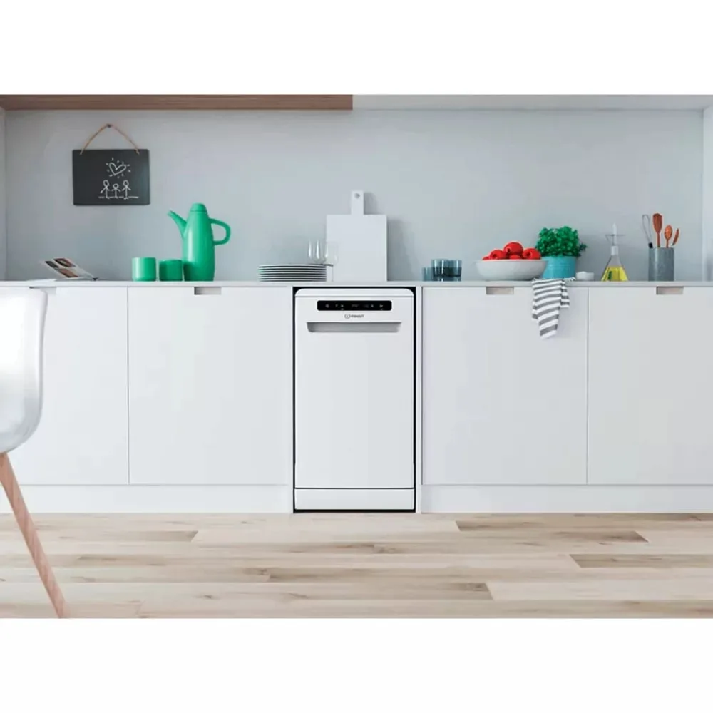 Посудомоечная машина Indesit, 10 комплектов, класс энергоэффективности A+, 45 см, белая