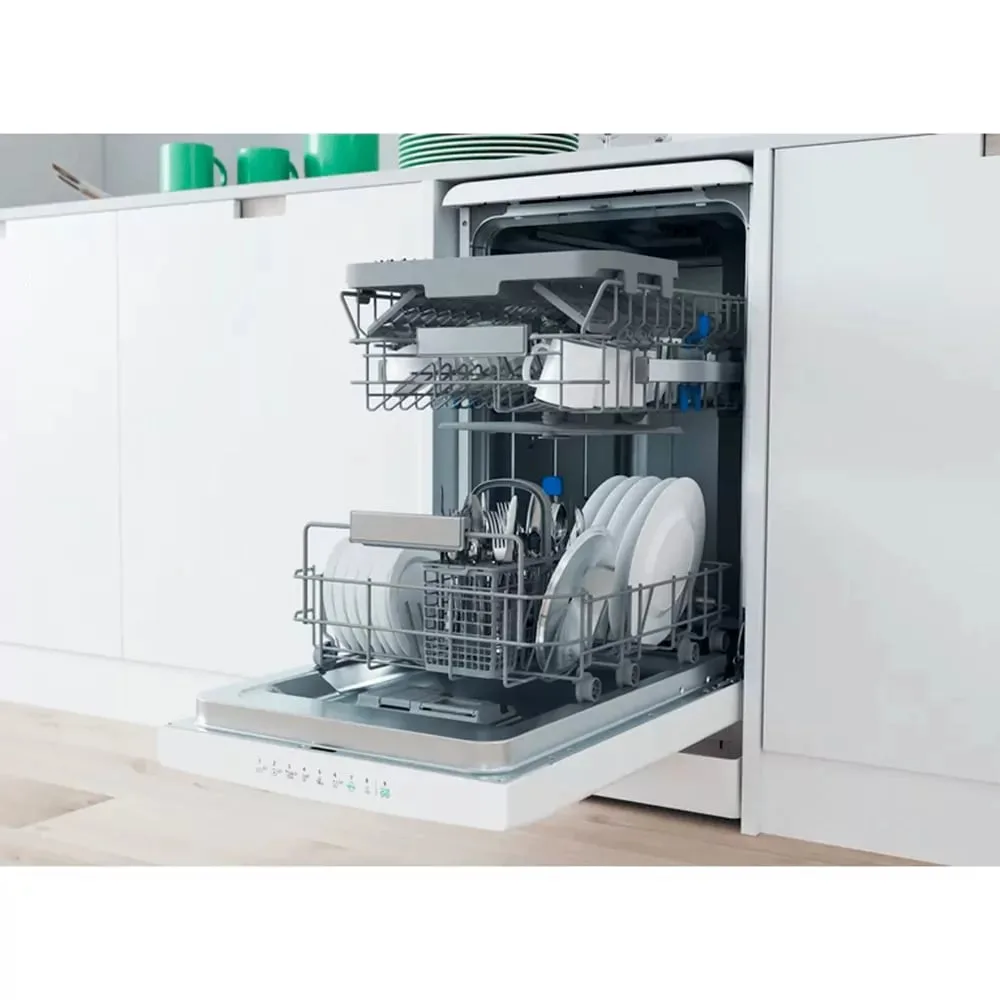 Посудомоечная машина Indesit, 10 комплектов, класс энергоэффективности A+, 45 см, белая