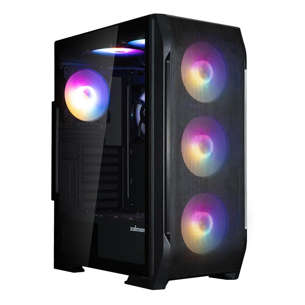Корпус Zalman чорний Mid Tower скло RGB 7 вентиляторів ATX mini-ITX micro-ATX