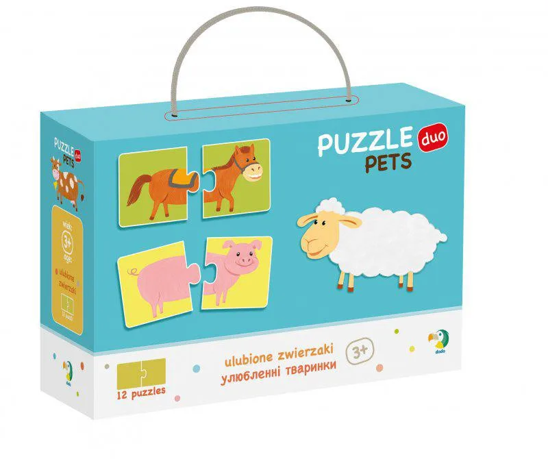 Дитячий пазл DoDo Toys картон 24 елементи 6,5х6,5 см багатокольоровий