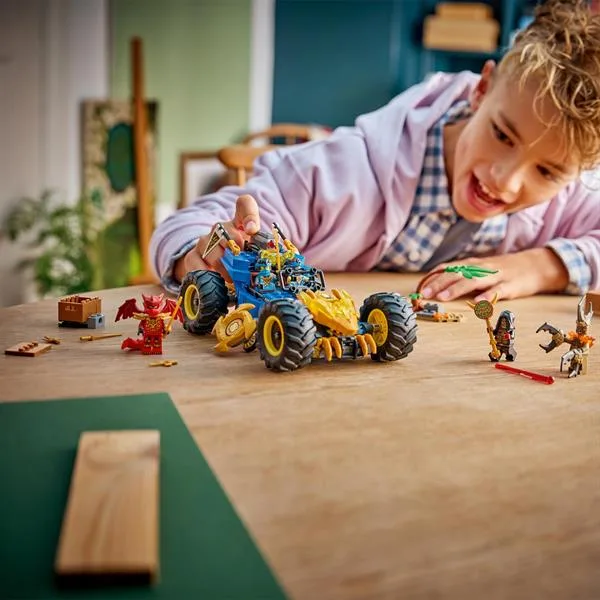 Конструктор LEGO Ninjago 387 деталей Трансформер Джея 26х22х8 см