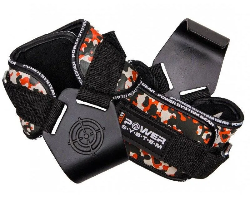 Гаки для тяги Active Point натуральна шкіра L Camo Black Red