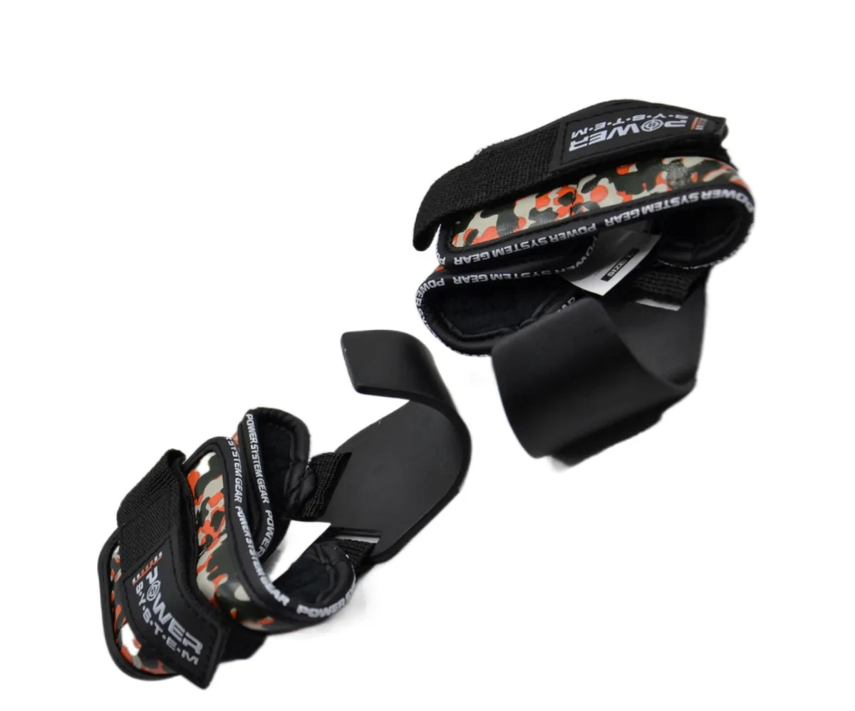 Гаки для тяги Active Point натуральна шкіра L Camo Black Red