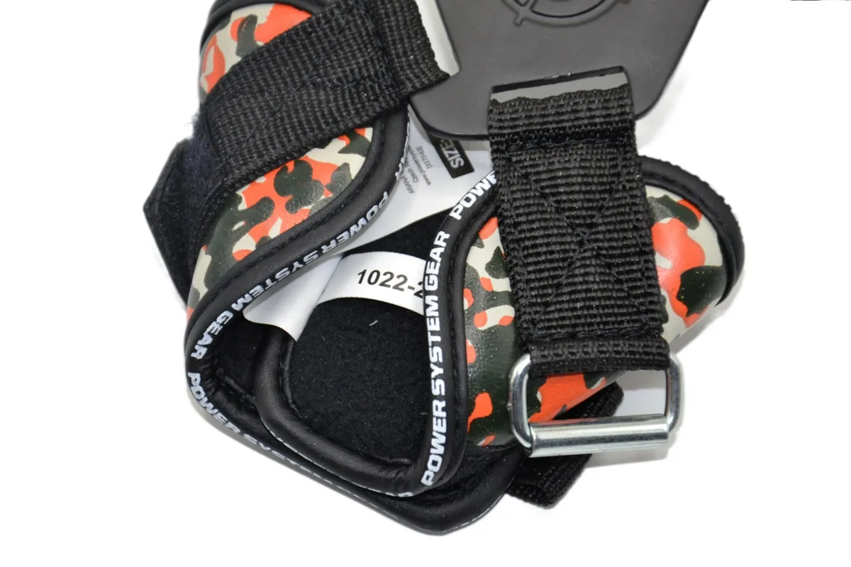 Гаки для тяги Active Point натуральна шкіра L Camo Black Red