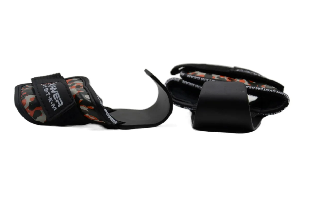 Гаки для тяги Active Point натуральна шкіра L Camo Black Red