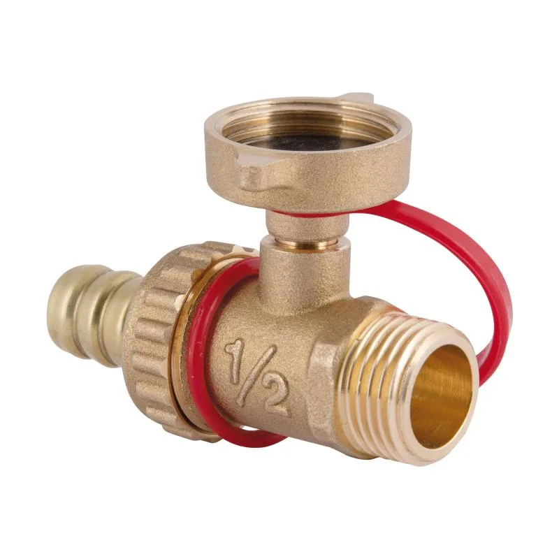 Кран зливний 1/2" прямий латунний ICMA CW617N 10 бар 95°C