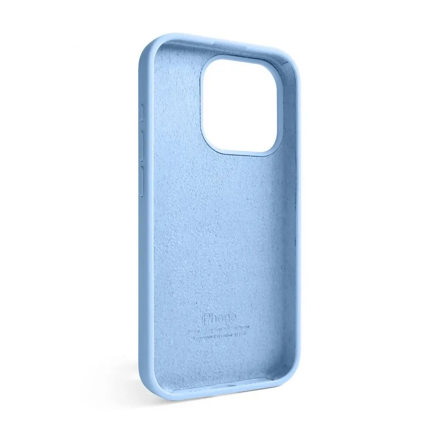 Чохол силиконовий для Apple iPhone 15 Pro  блакитний