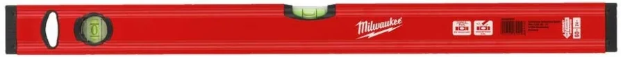 Рівень Milwaukee Slim Box, 60 см, 2 бульбашки, алюмінієвий корпус.